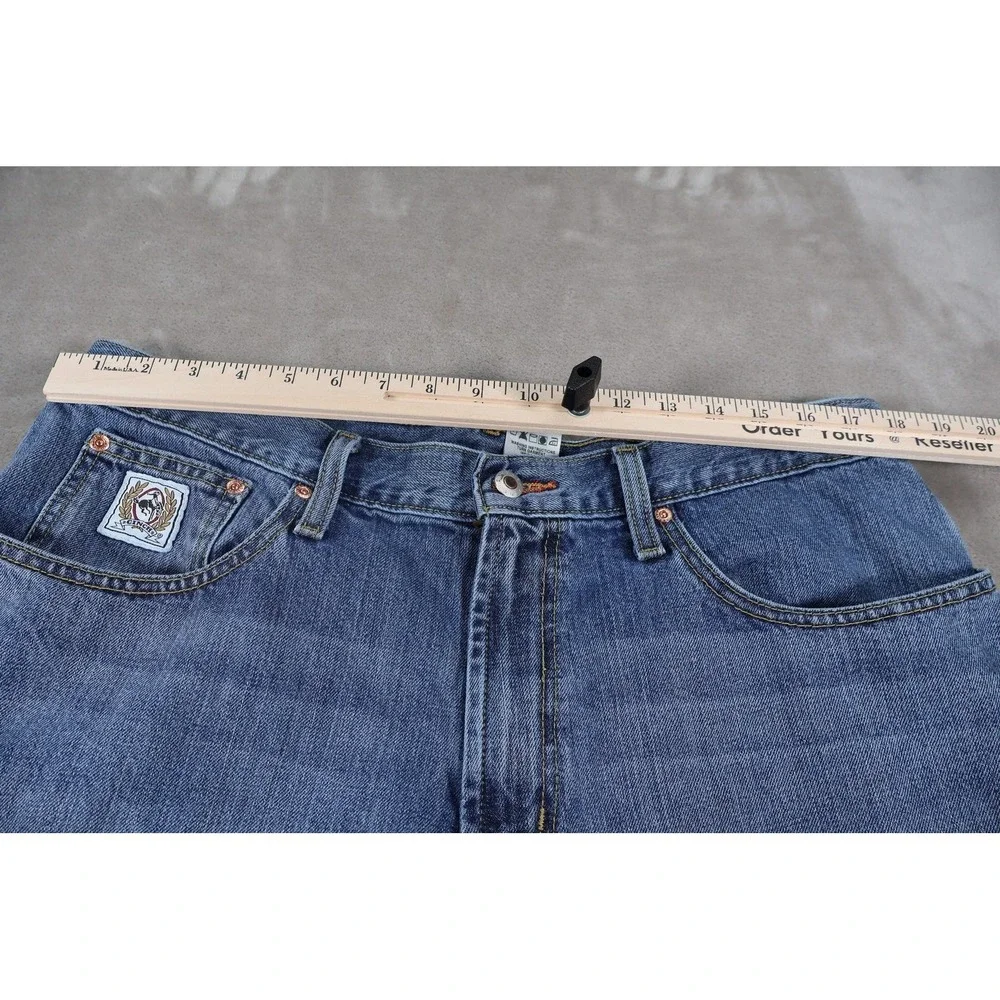 Cinch‎ Jeans Mens 38x32 Blue Medium Wash Bootcut Relaxed Logo Five Pocket Denim